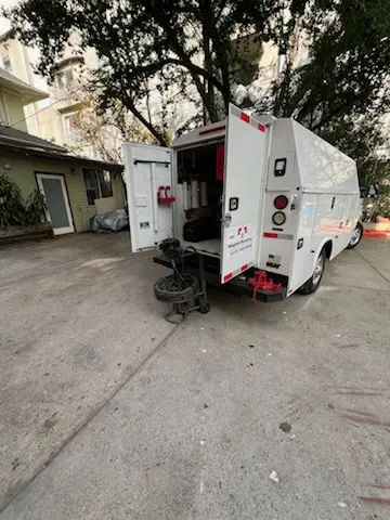 Magnet Plumbing service vehicle on-site for Water Heater Repair in Sullivans Island